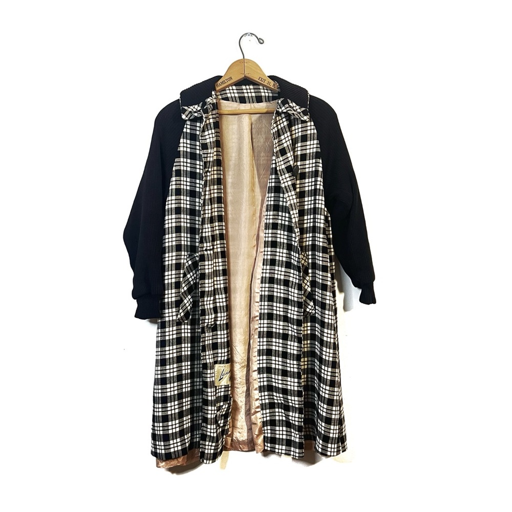Vintage | Chequered Longline Jacket